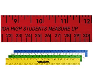 12 Inch School Ruler (sixteenths)